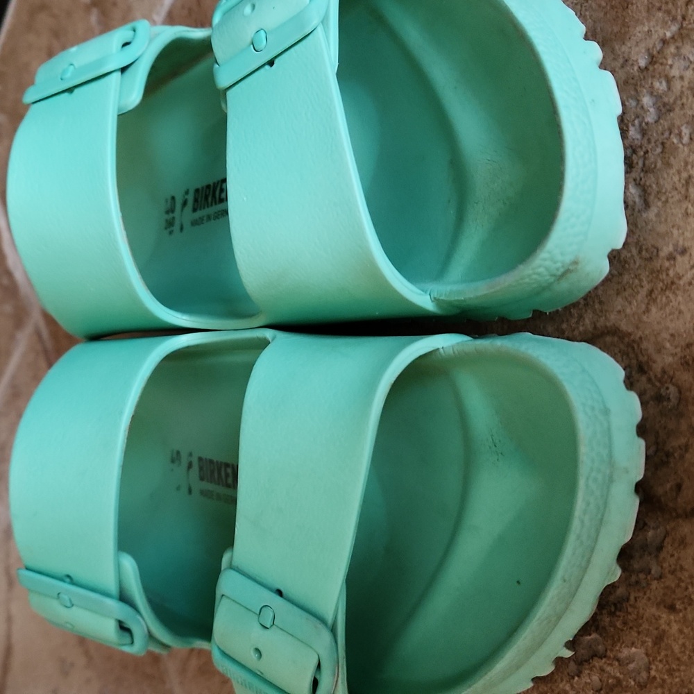 Birkenstock Womans Mint Green Sandals Size EUR 40 - Picture 2 of 14